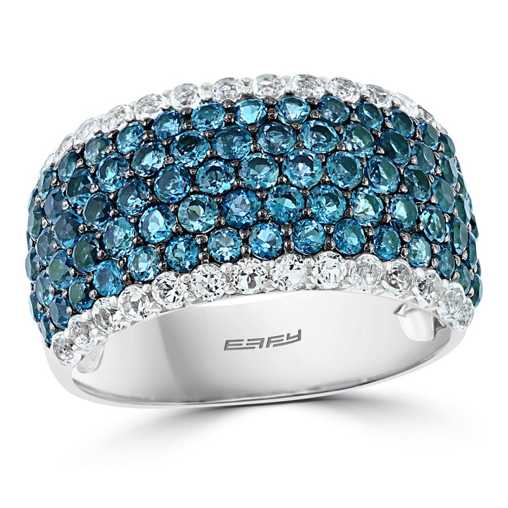 EFFY® Blue & White Topaz
Statement Ring (3-1/2 ct. t.w.) in
Sterling Silver